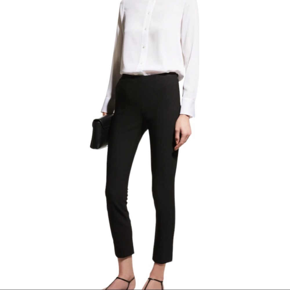 Vince Black Seamed Ponte Leggings